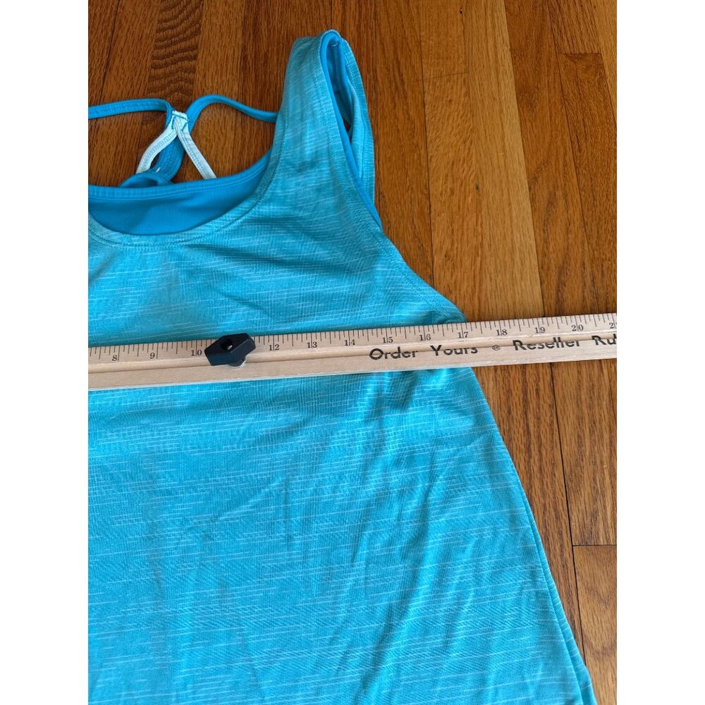 Champion Blue Tank Top With Built-In Sports Bra Medium Support - Picture 2 of 5